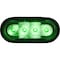 Buyers Products 6 Inch LED Oval Strobe Light with Green LEDs and Clear Lens SL62GO - alternate 1